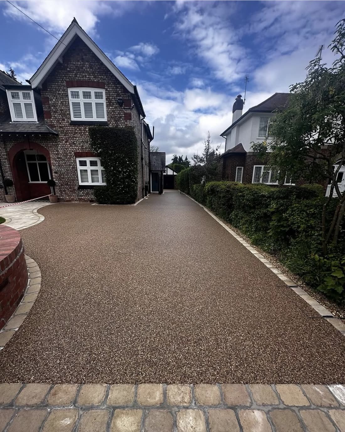 Resin-bound driveway — copper blend